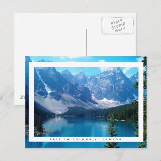 British Columbia Postkarte (Vorne/Hinten)