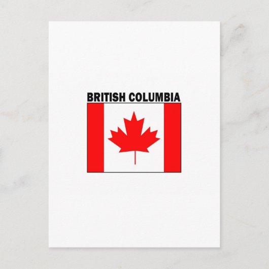 British Columbia Postkarte (Vorderseite)
