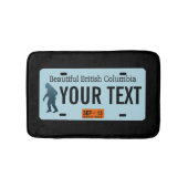 British Columbia Sasquatch License Plate Badematte (Vorderseite)