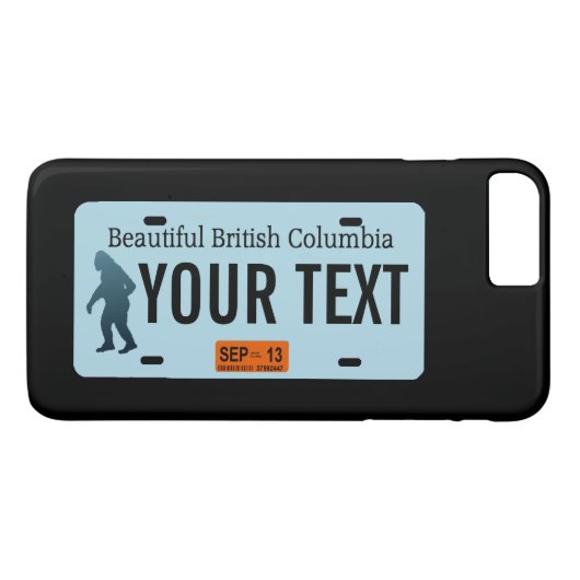 British Columbia Sasquatch License Plate Case-Mate iPhone Hülle (Rückseite (Horizontal))
