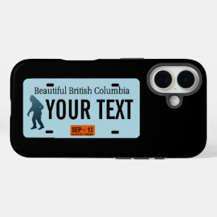 British Columbia Sasquatch License Plate iPhone 16 Hülle