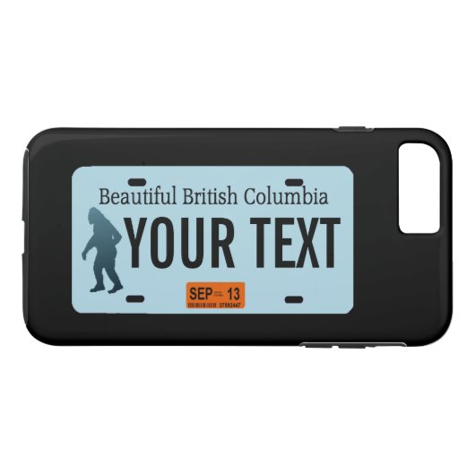 British Columbia Sasquatch License Plate Case-Mate iPhone Hülle (Rückseite (Horizontal))