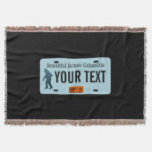 British Columbia Sasquatch License Plate Decke (Vorderseite)