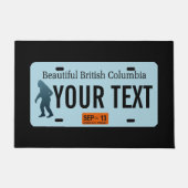 British Columbia Sasquatch License Plate Fußmatte (Vorderseite)