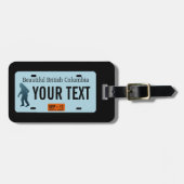 British Columbia Sasquatch License Plate Gepäckanhänger (Vorderseite horizontal)