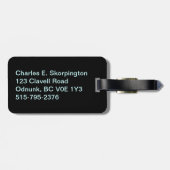 British Columbia Sasquatch License Plate Gepäckanhänger (Rückseite horizontal)