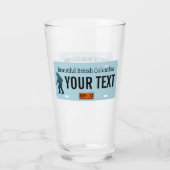 British Columbia Sasquatch License Plate Glas (Rückseite)