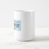 British Columbia Sasquatch License Plate Kaffeetasse (Mittel)