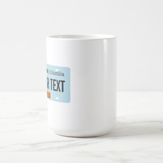 British Columbia Sasquatch License Plate Kaffeetasse (Mittel)