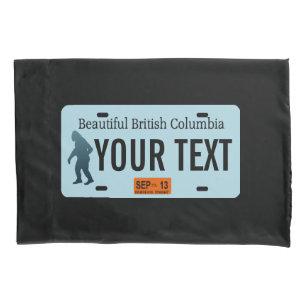British Columbia Sasquatch License Plate Kissenbezug