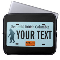 British Columbia Sasquatch License Plate