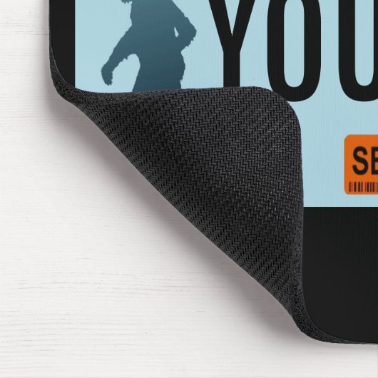 British Columbia Sasquatch License Plate Mousepad (Ecke)
