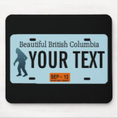 British Columbia Sasquatch License Plate Mousepad (Vorne)