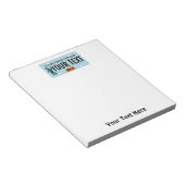 British Columbia Sasquatch License Plate Notizblock (angewinkelt)