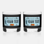 British Columbia Sasquatch License Plate Whiskyglas (Vorderseite)