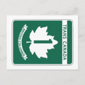 British Columbia, Trans-Canada Highway Sign Postkarte (Vorderseite)