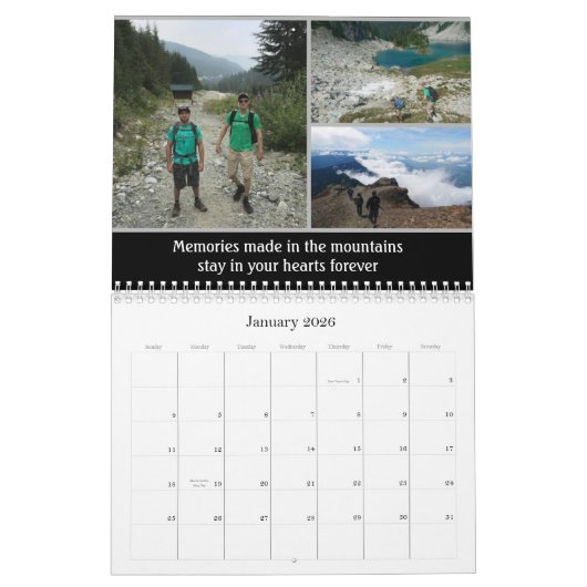 British Columbia Wanderabenteuer Landschaftlich Kalender (Jan 2026)
