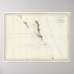 British Columbia, Washington und Oregon Poster