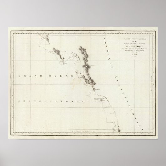 British Columbia, Washington und Oregon Poster (Vorne)