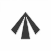 British Convict Arrow British Army MOD Crows Foot Aufkleber (Vorderseite)