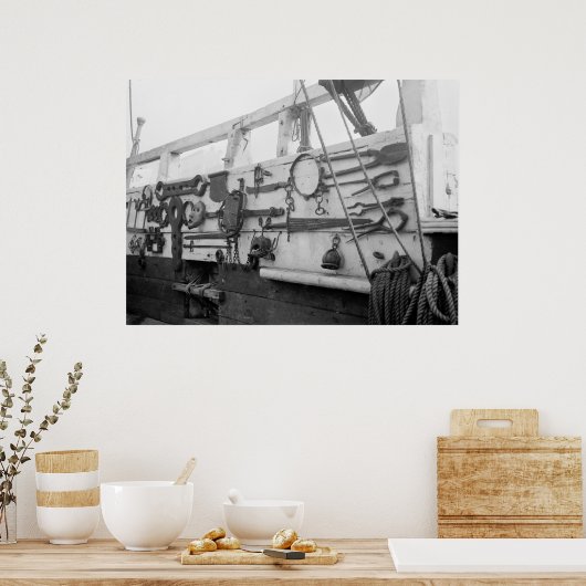 British Convict Ship, 1910er Poster (Küche)