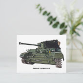 British Cromwell IV Tank Postkarte (Stehend Vorderseite)