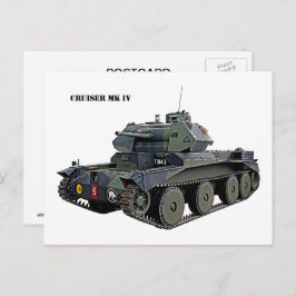 British Cruiser Mk IV Tank Postkarte