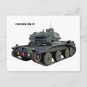 British Cruiser Mk IV Tank Postkarte (Vorderseite)