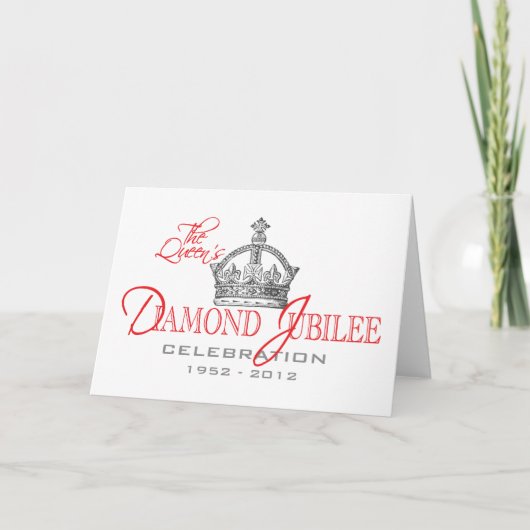 British Diamond Jubilee - Royal Souvenir Karte (Vorderseite)