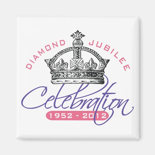 British Diamond Jubilee - Royal Souvenir Magnet (Vorne)