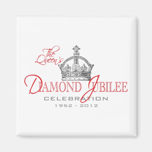 British Diamond Jubilee - Royal Souvenir Magnet (Vorne)