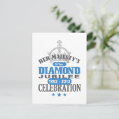 British Diamond Jubilee - Royal Souvenir Postkarte (Stehend Vorderseite)