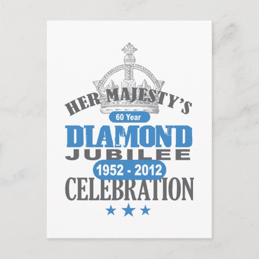 British Diamond Jubilee - Royal Souvenir Postkarte (Vorderseite)