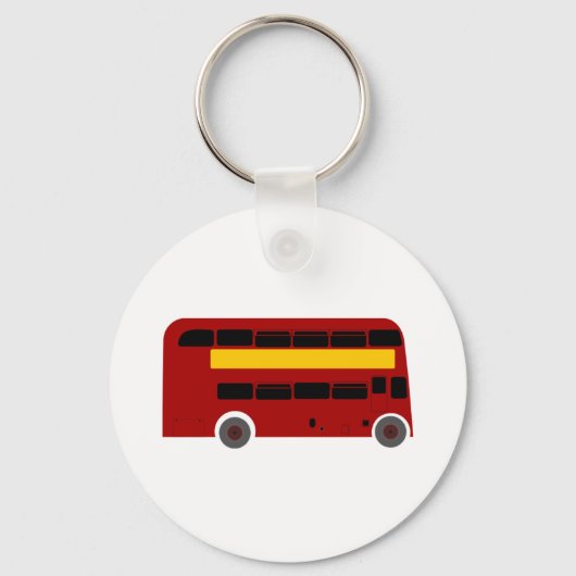 British Double-Decker-Bus Schlüsselanhänger (Vorderseite)