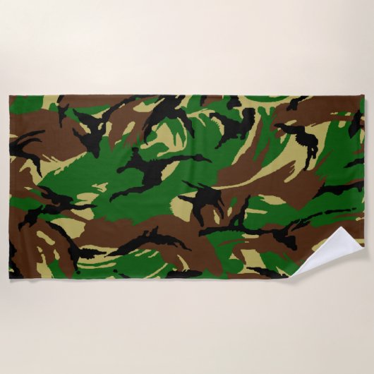 British DPM CAMOUFLAGE Beach Handtuch (Vorderseite)