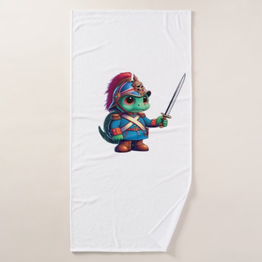 British Dragoon Defender Halloween's Regal Reptile Badehandtuch (Badehandtuch)