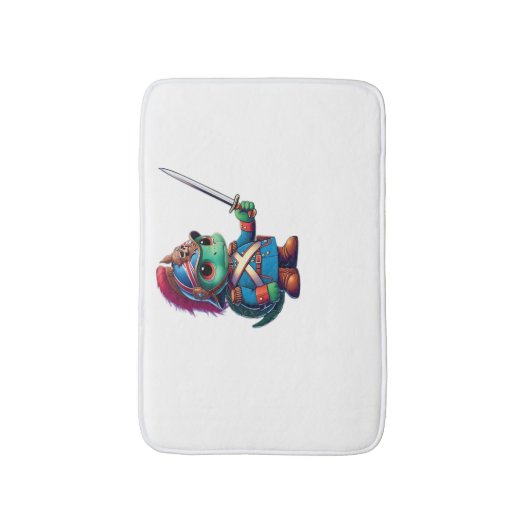 British Dragoon Defender Halloween's Regal Reptile Badematte (Vorderseite Vertikal)