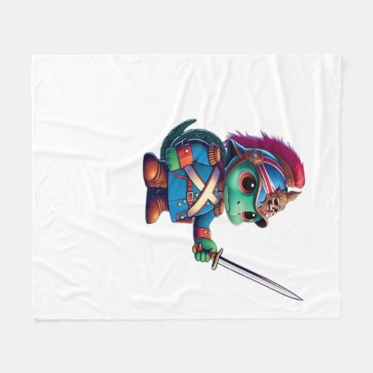 British Dragoon Defender Halloween's Regal Reptile Fleecedecke (Vorderseite (Horizontal))