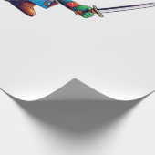 British Dragoon Defender Halloween's Regal Reptile Geschenkpapier (Ecke)