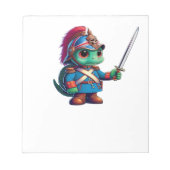 British Dragoon Defender Halloween's Regal Reptile Notizblock (Vorderseite)