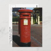 British Edward VII Pillar Box Postkarte (Vorne/Hinten)