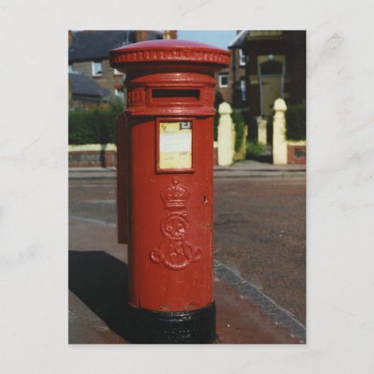 British Edward VII Pillar Box Postkarte (Vorderseite)