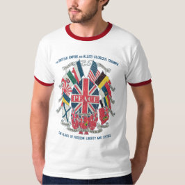 British Empire and Allies Peace Vintage Emblem T-Shirt