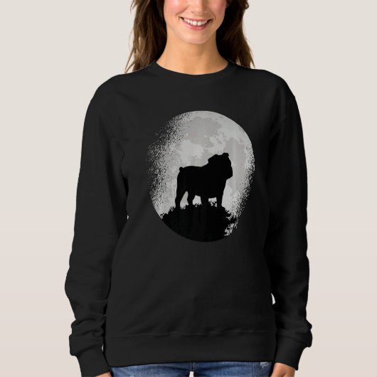 British English Bulldog Dog Breed Sweatshirt (Vorderseite)