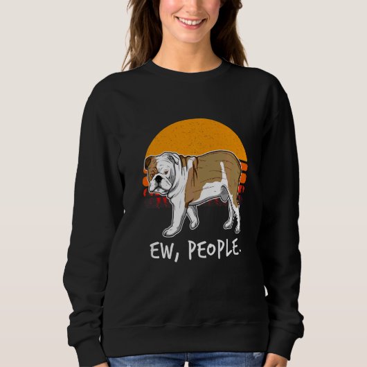 British English Bulldog Vintag 1 Sweatshirt (Vorderseite)