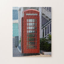 British English Old Telefone Booth Puzzle