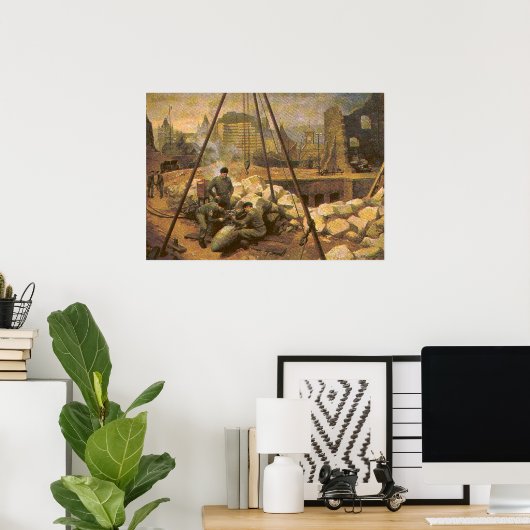 British EOD Digging for Bomb Poster (Heimbüro)