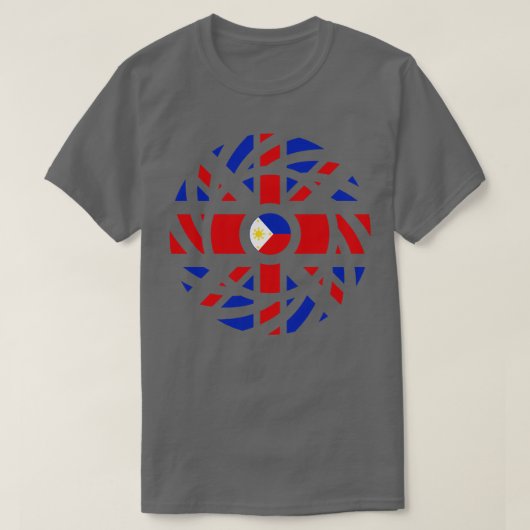 British Filipino Multinational Patriot Flag Serie T-Shirt (Design vorne)