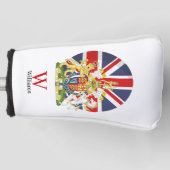 BRITISH Flag and Wappen Golf Head Cover Headcover (Vorderseite)