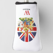 BRITISH Flag and Wappen Golf Head Cover Headcover (Rotieren 90)